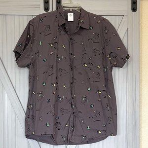 Mens Disney Lion King Button Up